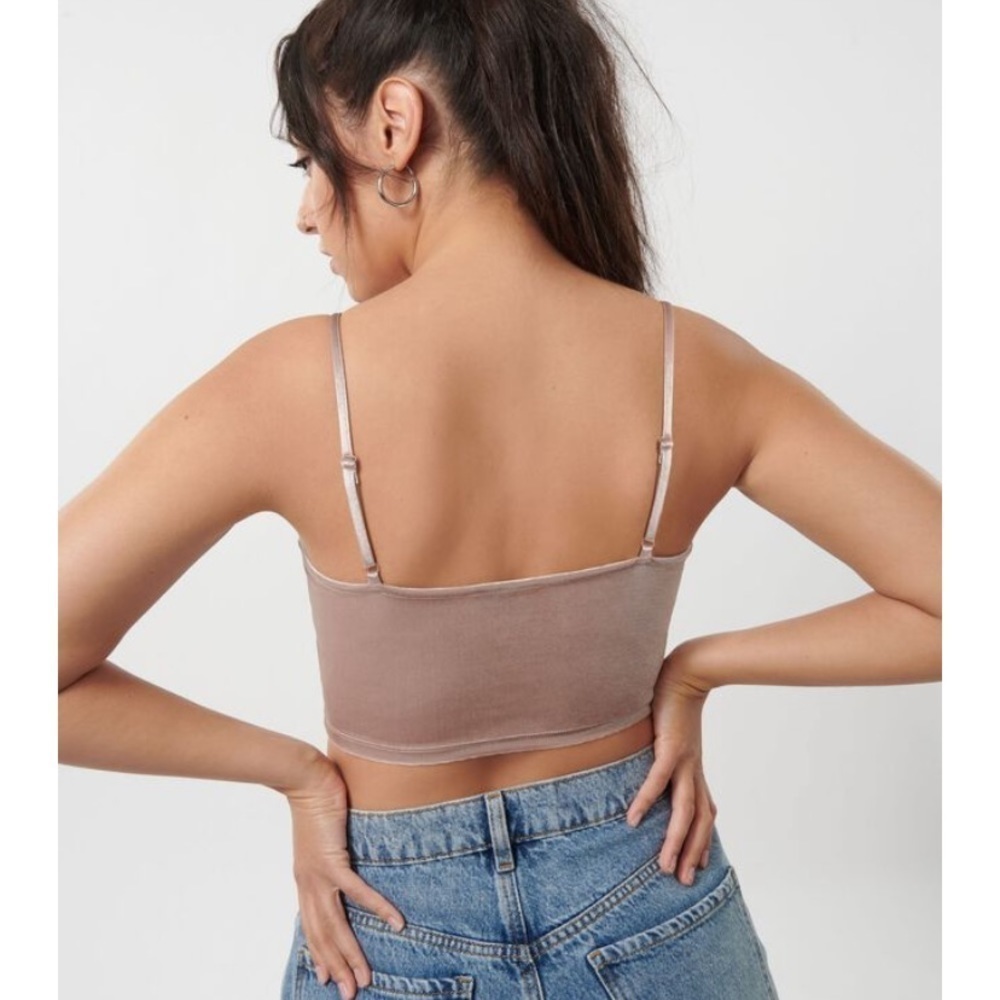 NWOT Garage Ruched Velvet Cami - Picture 3 of 11